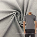 weft knitted 92 polyester brushed high elastic 8 spandex fabric for men's short sleeves